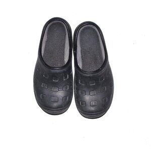 Lands End Black Unisex Clogs Women Size 8, Men Size 6